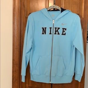 Nike zip down hoodie